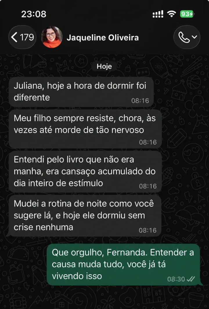 Relato de uma mãe que ajustou a rotina noturna e viveu uma hora de dormir sem crise